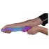 OgazR - svietiaci drak dildo - 22cm (fialovo-ružová)
