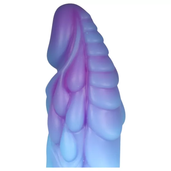 OgazR - svietiaci dračí dildo - 22 cm - fialovo-ružová