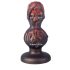 OgazR - čierne análne dildo s guľkami - 10,5 cm