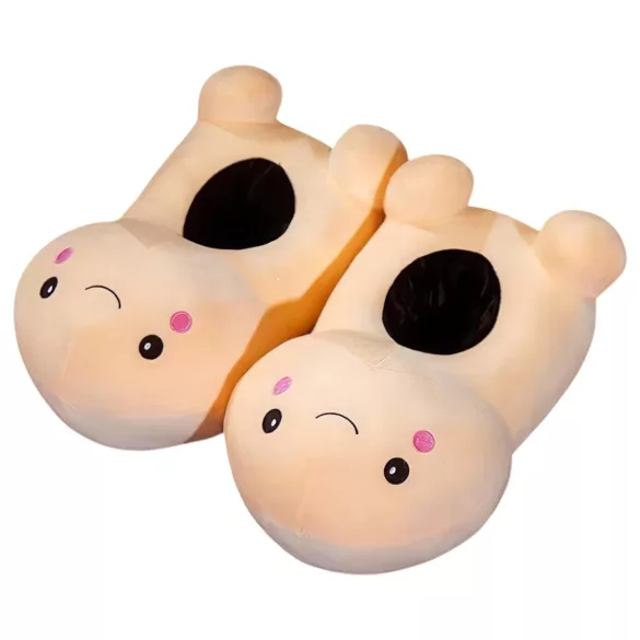 Penisové papuče - mäkké - telová farba