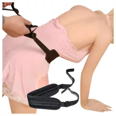 Lonely - BDSM popruhy na sex - čierne