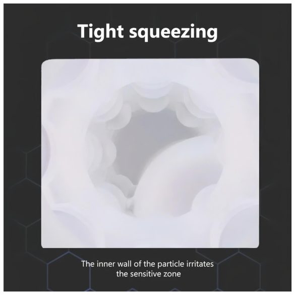 Lonely - mužský masturbátor so saním a ohrevom - biely - zvukový efekt