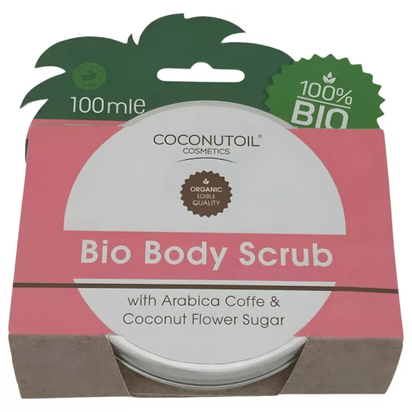 Coconutoil - telový peeling s kávou a kokosovým cukrom - bio 100ml