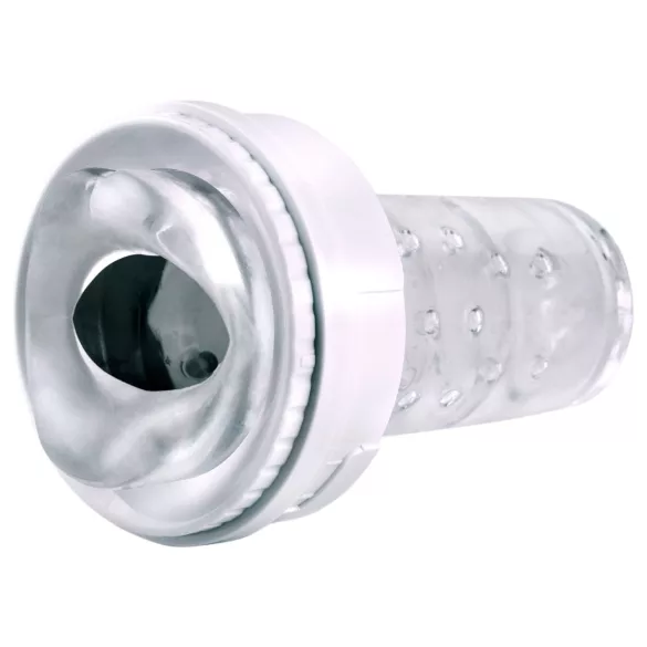 PDX - vibrátorový ústny masturbátor - vibrácie - biely