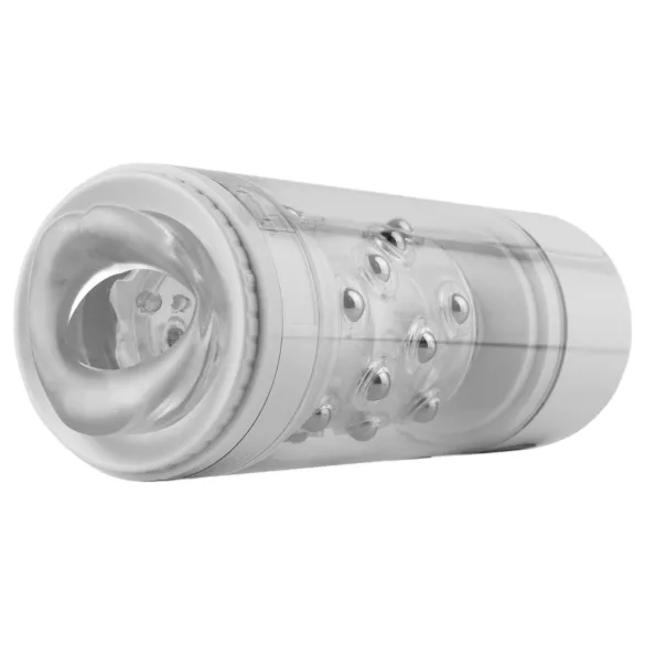 PDX - vibrátorový ústny masturbátor - vibrácie - biely