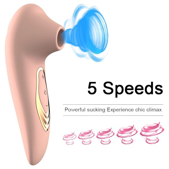 AlvUp - vibračný stimulátor klitorisu s tlakovými vlnami - ružový