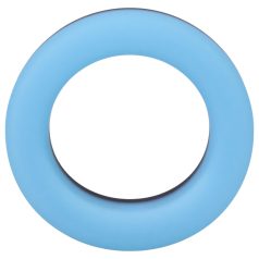   Doc Johnson The Big O - vibračný svietiaci erekčný krúžok - modrý