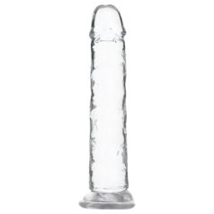   Addiction Crystal - realistický dildó s prísavkou - priehľadný - 18 cm