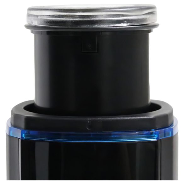 Leten SM320 - mužský masturbátor s vibráciami, pohybom a ohrevom - čierny