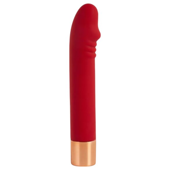 Pôvabný Vibe Dick - nabíjací G-bod vibrátor (červený)