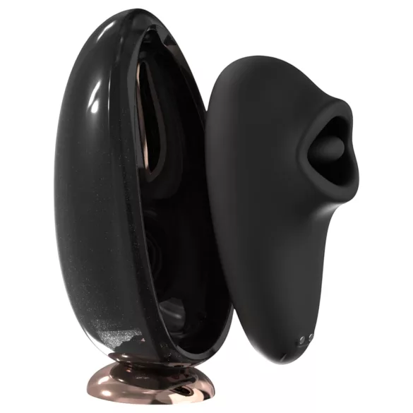 Sex HD Mirror - lízací vibrátor s ohrevom - čierny