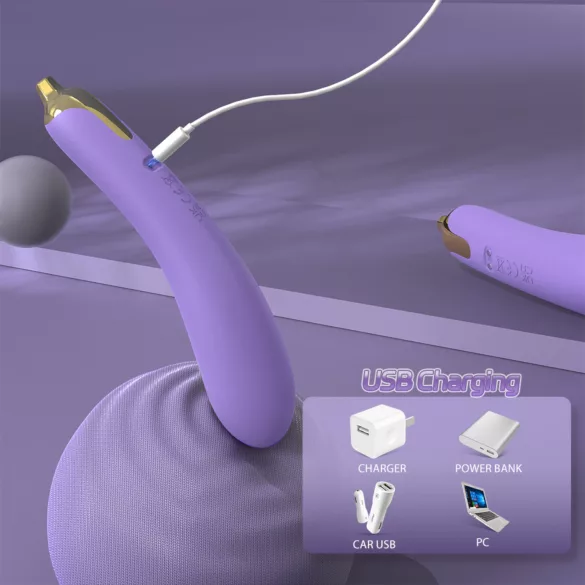 Sex HD - vibrátor - realistický tvar - silikón fialový