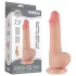 Lovetoy - dvojvrstvové realistické dildo s semenníkmi - 20 cm - naturálny