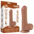 Lovetoy - realistický dildo s semenníkmi - dvojvrstvový - 18,3 cm