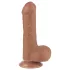 Lovetoy - realistický dildo s semenníkmi - dvojvrstvový - 18,3 cm