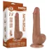 Lovetoy - realistický dildo s semenníkmi - dvojvrstvové - 19,5 cm - natur