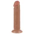 Lovetoy - realistické dildo s prísavkou - dvojvrstvové - 20 cm - telová farba