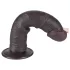 Lovetoy - realistický dvojvrstvový dildo s prísavkou - 20 cm - hnedý