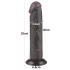 Lovetoy - realistický dvojvrstvový dildo s prísavkou - 20 cm - hnedý