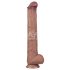 Lovetoy - dvojvrstvové XXL dildo - 36,5 cm - (telová farba)
