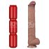 Lovetoy - dvojvrstvové XXL dildo - 36,5 cm - (telová farba)
