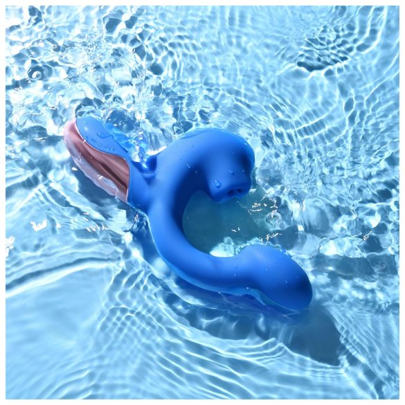 Magic Motion Magic Ponder - vibrátor s ramenom na klitoris 2v1 - modrý