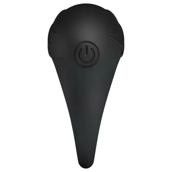 Pretty Love Bertram - vibračný erekčný krúžok - vodotesný silikón čierny