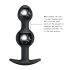 Pretty Love - análny dildo s vnútornou guličkou - čierne