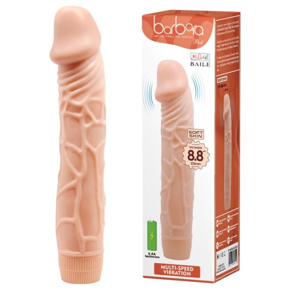 Baile Barbara - realistický vibrátor - 22 cm (prírodný)