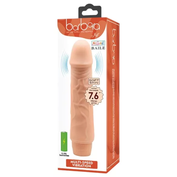 Baile - realistický vibrátor - 19,5 cm - telová farba