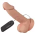 Baile Zebulon - realistický vibrátor s semenníkmi - 19 cm - telová farba