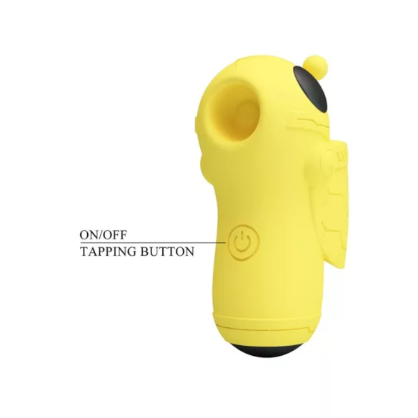 Pretty Love - vibračný prstový stimulátor klitorisu - silikón žltý