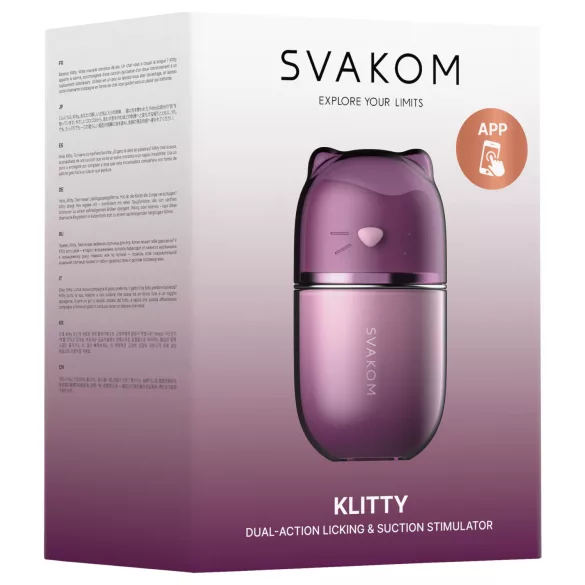 Svakom Klitty - vibračný klitorálny stimulátor s vlnami vzduchu ovládaný aplikáciou