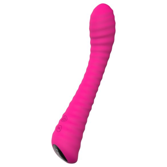 Sex HD Sunshine - nabíjateľný G-bod vibrátor s drážkami (ružový)