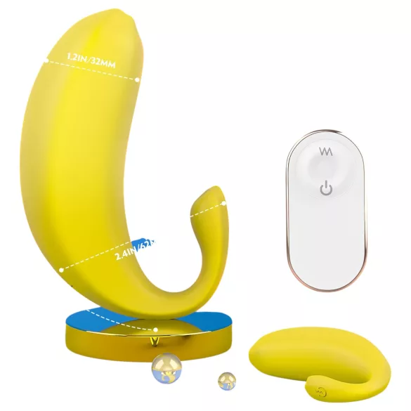 Sex HD - Vibračné vajíčko ovládané aplikáciou (žlté)