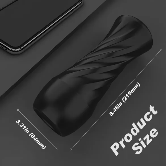 Sex HD Marcus - realistická umelá vagína v puzdre - čierna/prírodná
