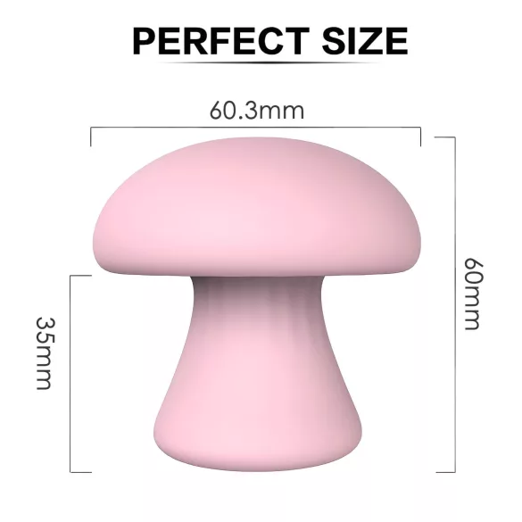 Magic Mushroom - nabíjateľný tvárový masér (ružový)