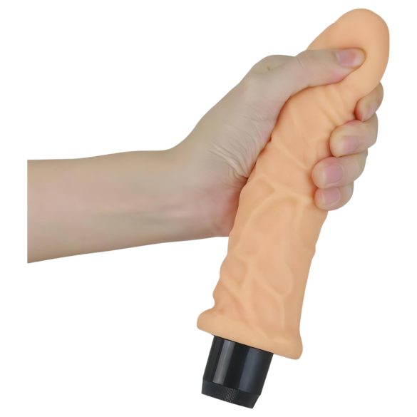 Lovetoy Real Feel - realistický vibrátor - 19 cm - naturálna farba