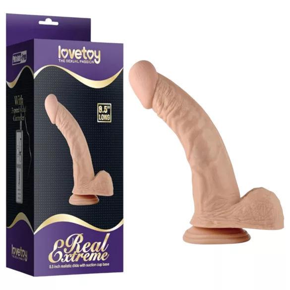 Lovetoy Real Extreme - G-bod dildo - realistický - 21 cm - telová farba