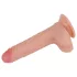 Lovetoy Nature Cock - realistický dvojvrstvový dildo - 18cm - telová farba