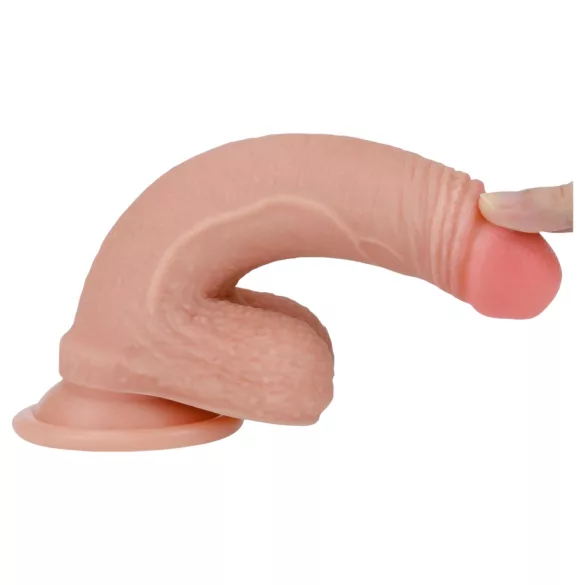 Lovetoy Nature Cock - realistický dvojvrstvový dildo - 18cm - telová farba
