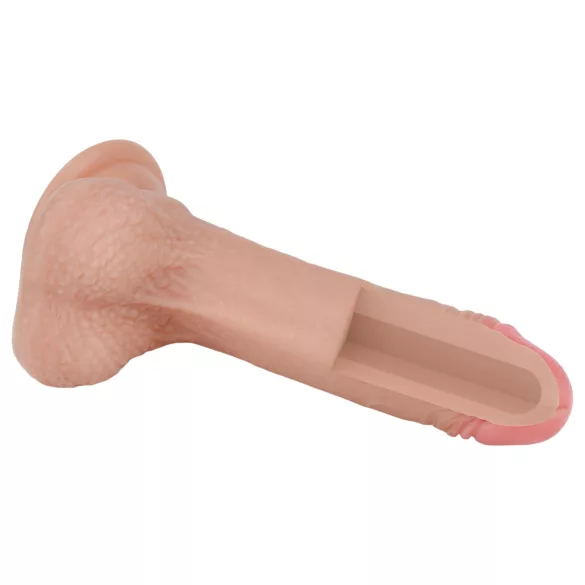 Lovetoy Nature Cock - realistický dvojvrstvový dildo - 18cm - telová farba