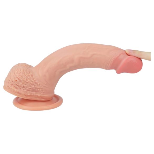 Lovetoy - realistický dildo s prísavkou - 21 cm - telová farba