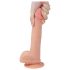 Lovetoy - realistický dildo s prísavkou - 21 cm - telová farba