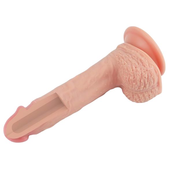 Lovetoy - realistický dildo s prísavkou - 21 cm - telová farba