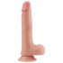 Lovetoy Prírodný Dildo - dvojvrstvový, realistický - 20cm (prírodná)