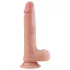 Lovetoy - realistický dvojvrstvový dildo - 20 cm - telová farba