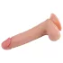 Lovetoy - realistický dvojvrstvový dildo - 20 cm - telová farba