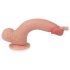 Lovetoy Prírodný Dildo - dvojvrstvový, realistický - 20cm (prírodná)