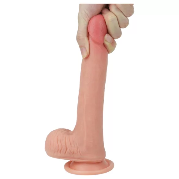 Lovetoy - realistický dvojvrstvový dildo - 20 cm - telová farba